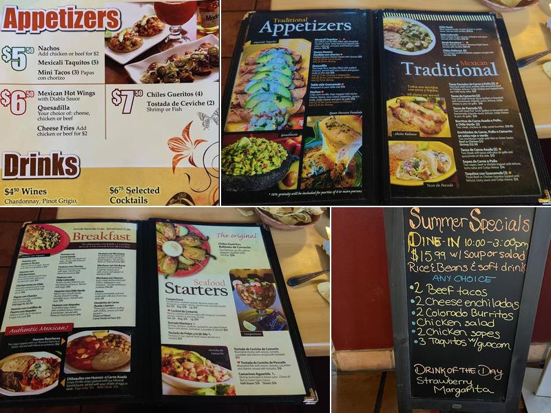 El Mexicali Cafe II Menu