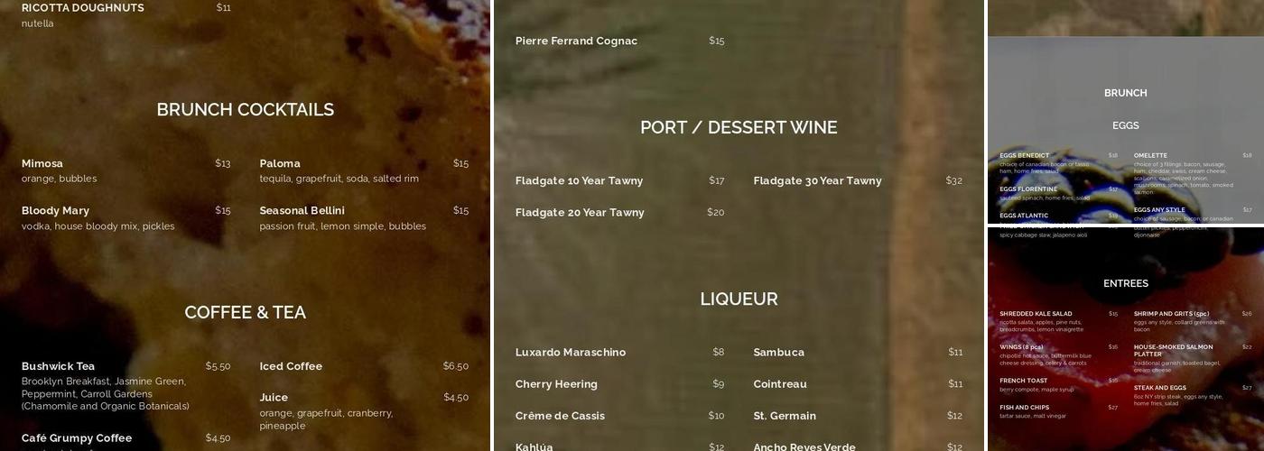 Mayfield Menu