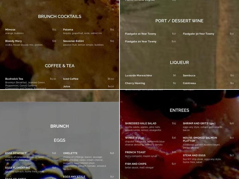 Mayfield Menu