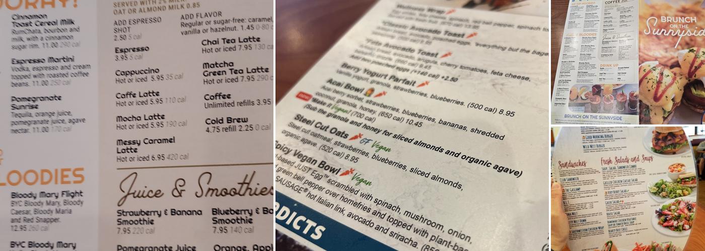 Broken Yolk Cafe Menu