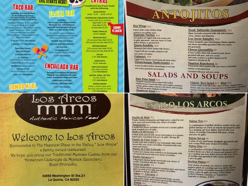 El Sarape Mexican Restuarant Menu