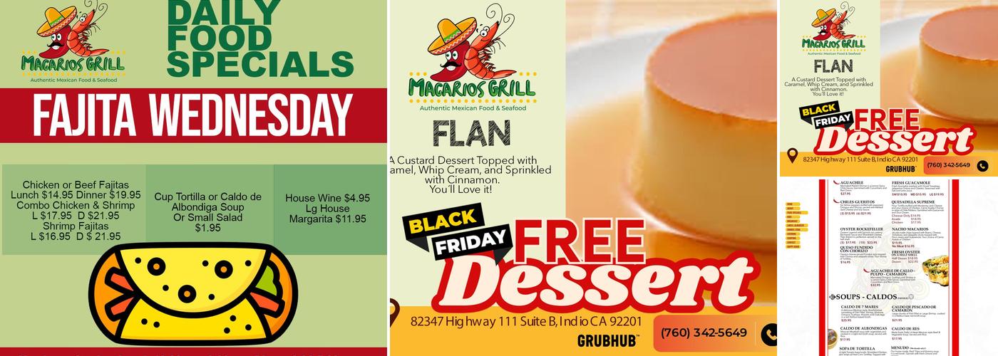 Macario's Grill Menu