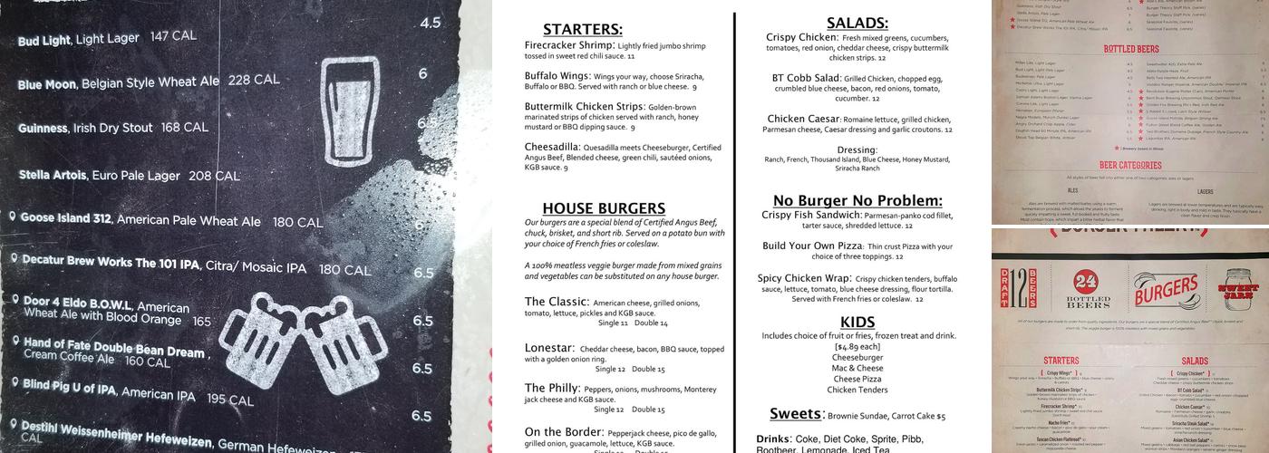 Burger Theory Menu