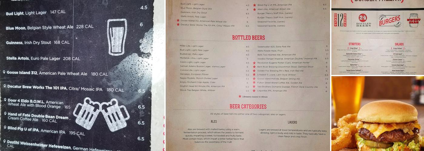Burger Theory Menu