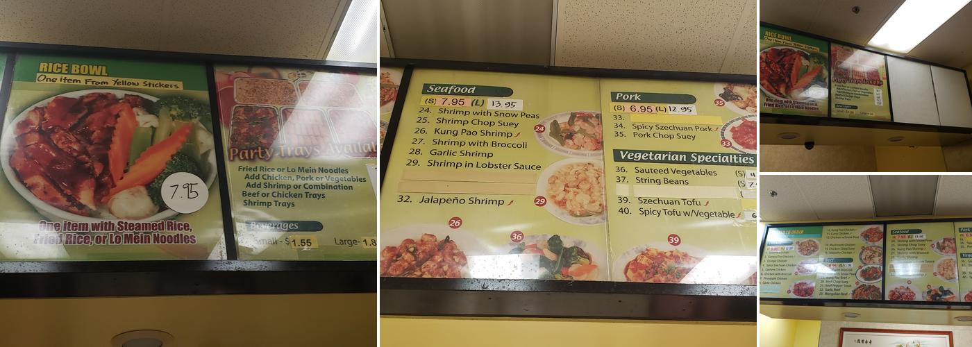 China Express Menu