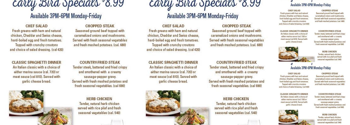 Coco's Bakery Restaurant Menu