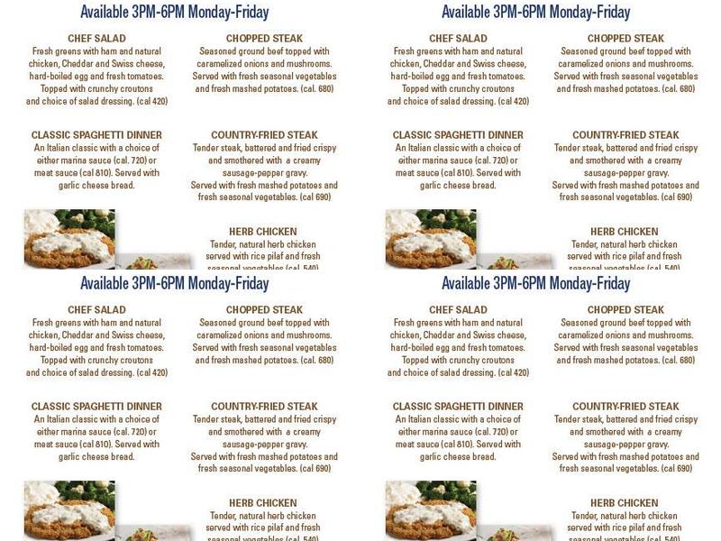 Coco's Bakery Restaurant Menu