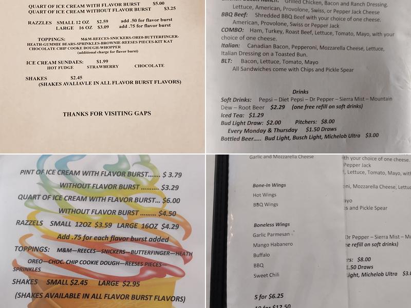 Gaps Menu