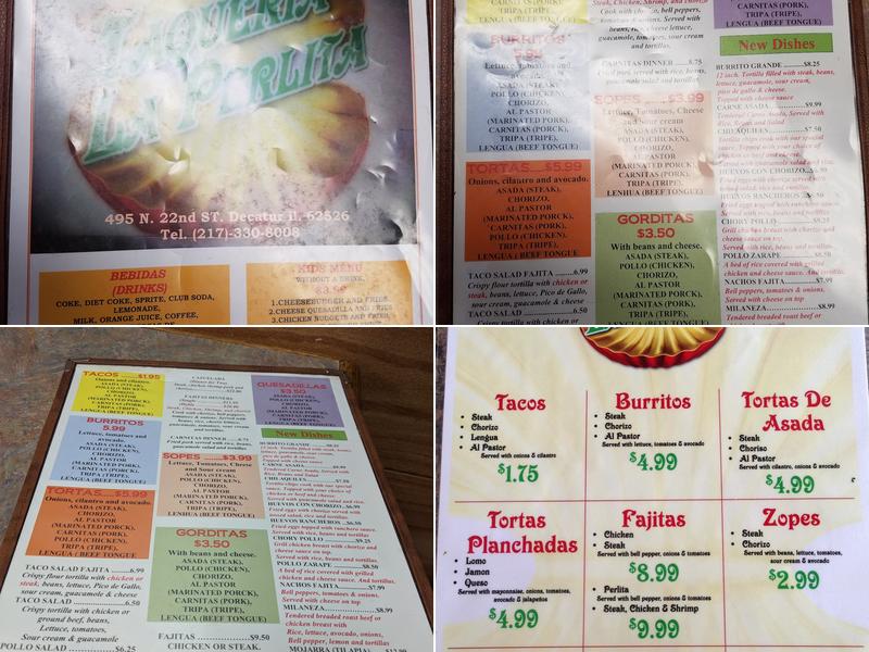 Taqueria La Perlita Menu