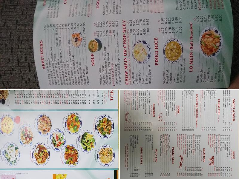 CHINA KING Menu