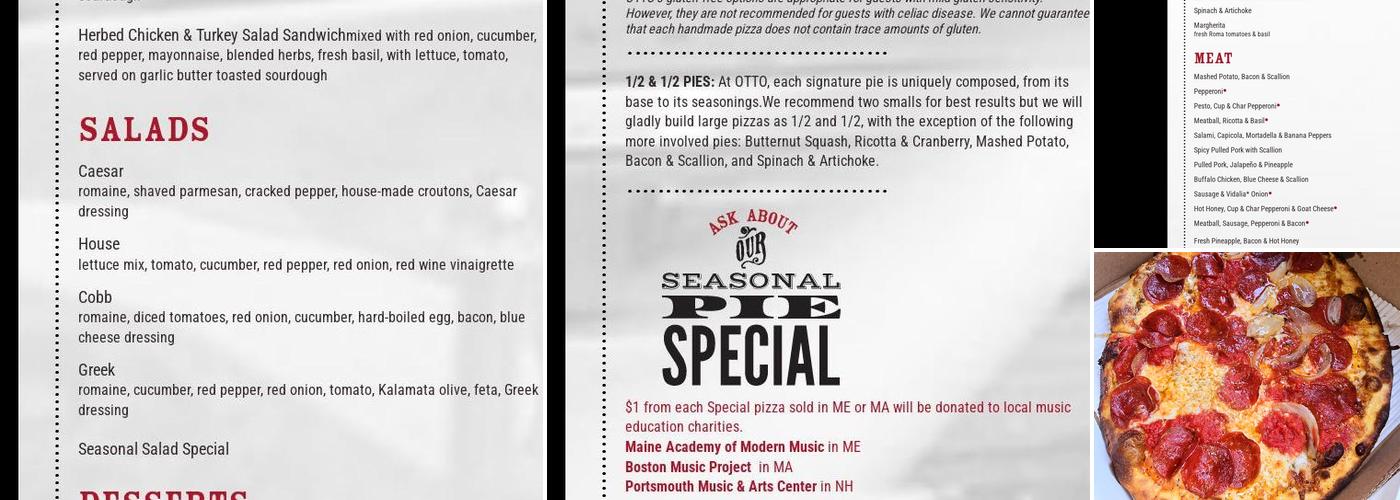 OTTO Menu