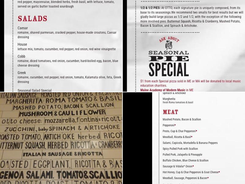 OTTO Menu
