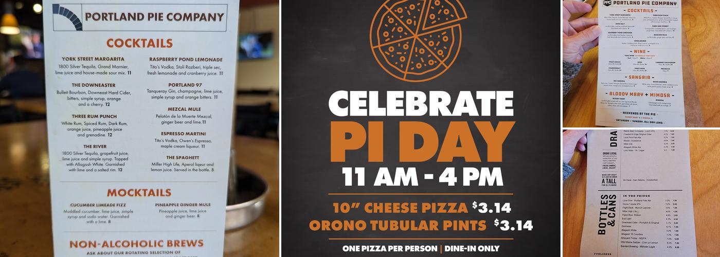 Portland Pie Company Menu