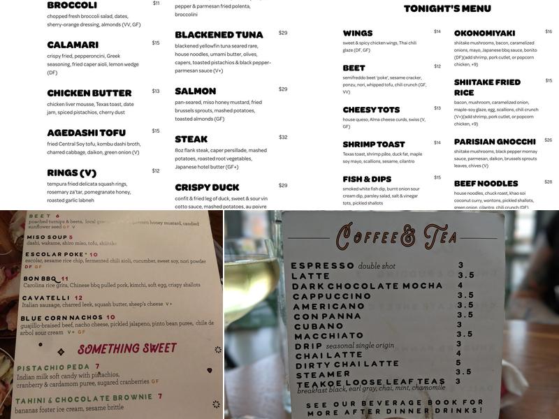 Bon Bon! Menu
