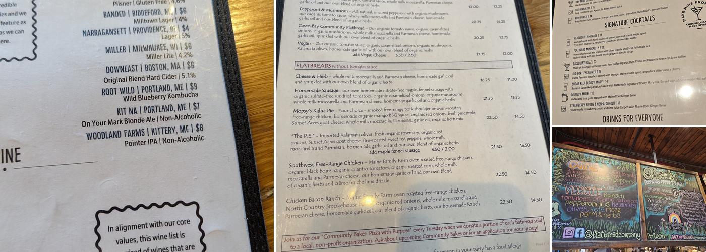 Flatbread Company Menu