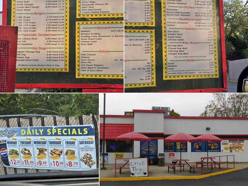 Frank's Chicago Grill Menu