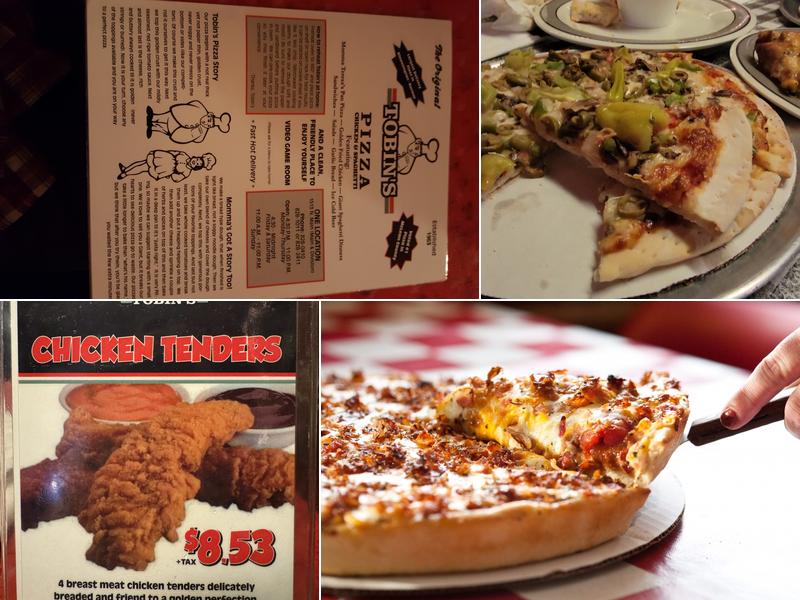 Tobin's Pizza Menu