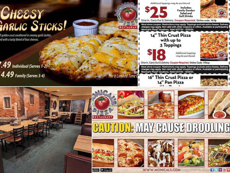 Monical's Pizza Menu