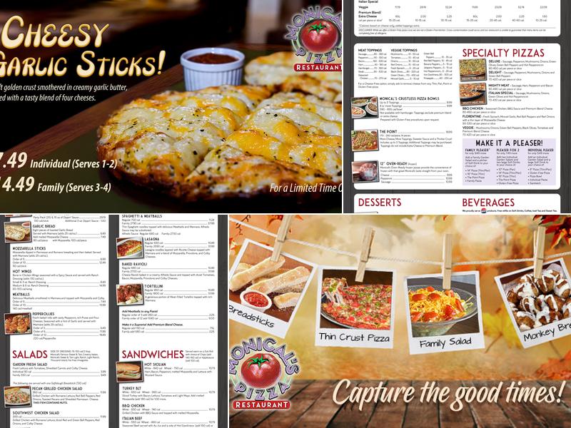 Monical's Pizza Menu