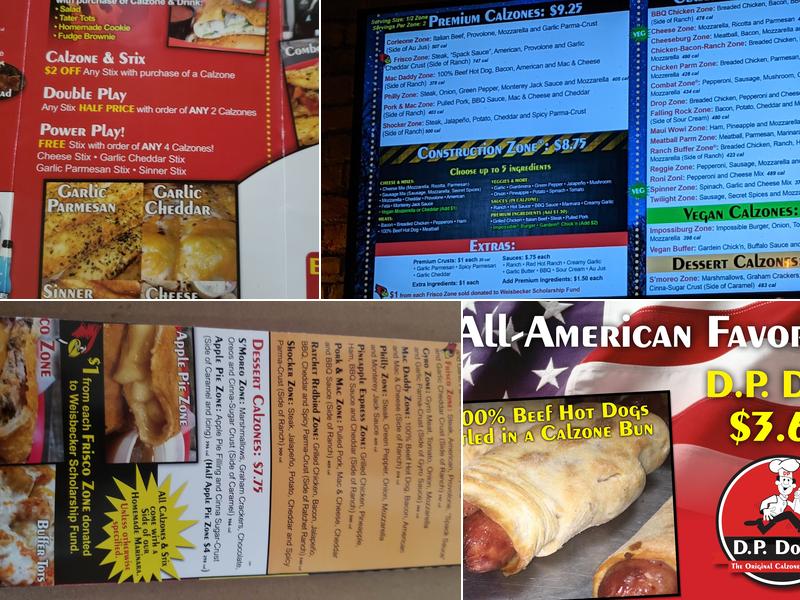 D.P. Dough Menu