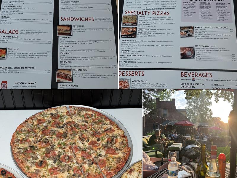 Monical's Pizza Menu