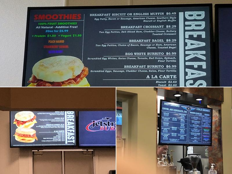 Jetstream Burger Bar Menu