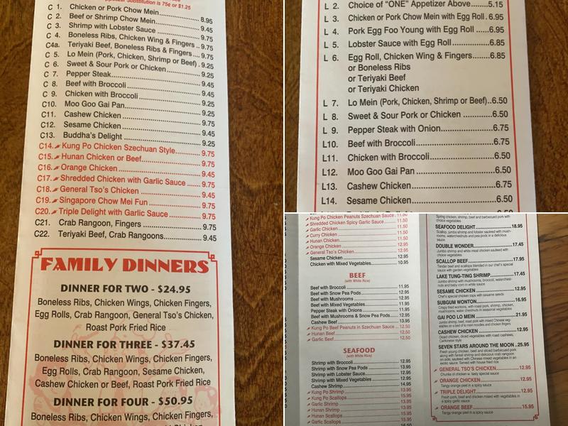 China Eatery Menu