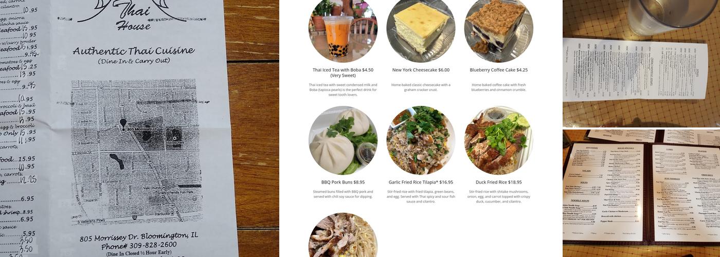 Thai House Menu