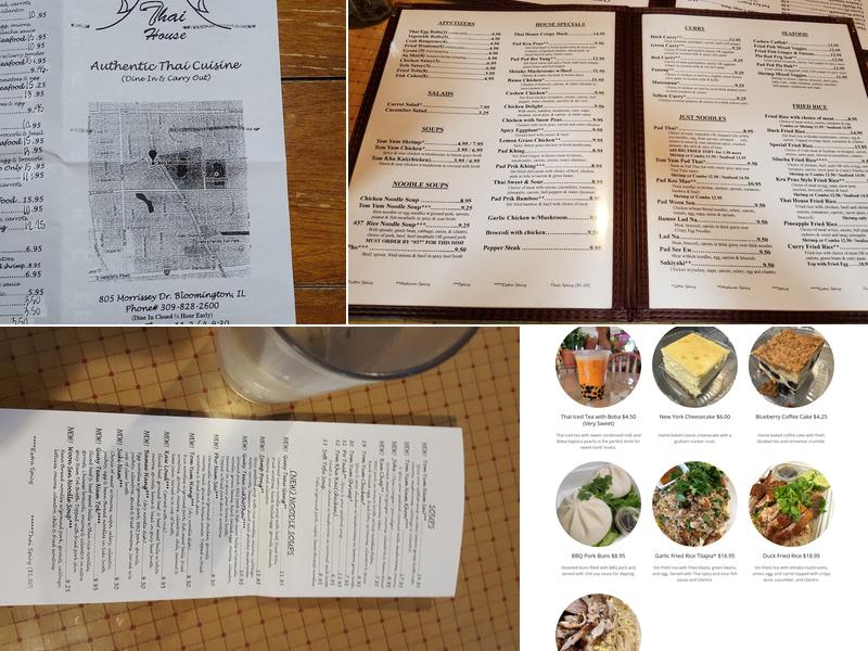 Thai House Menu