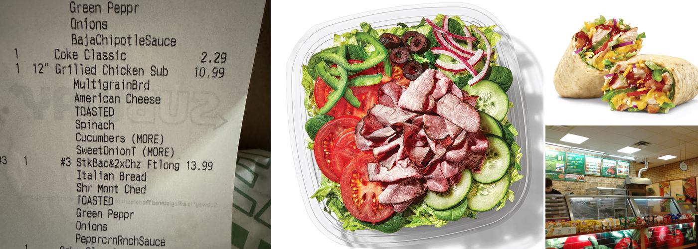 Subway Menu