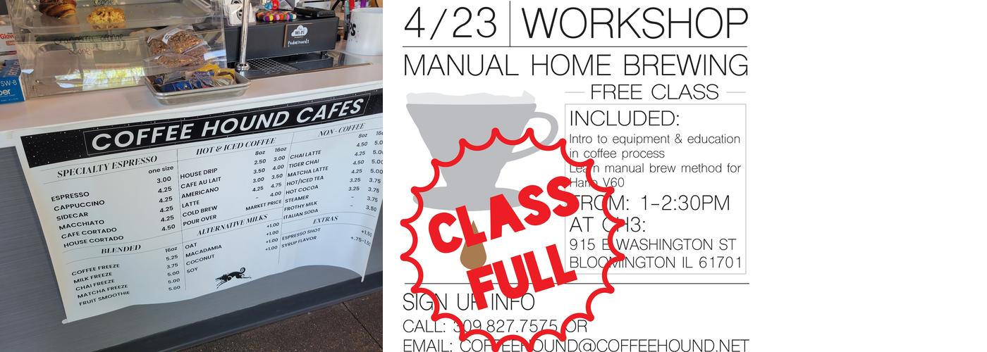 Coffee Hound: CH3 Menu