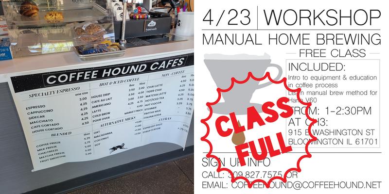 Coffee Hound: CH3 Menu