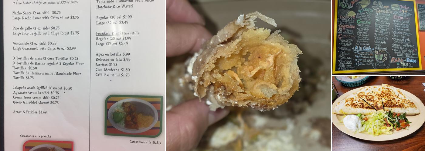 Veracruz Menu