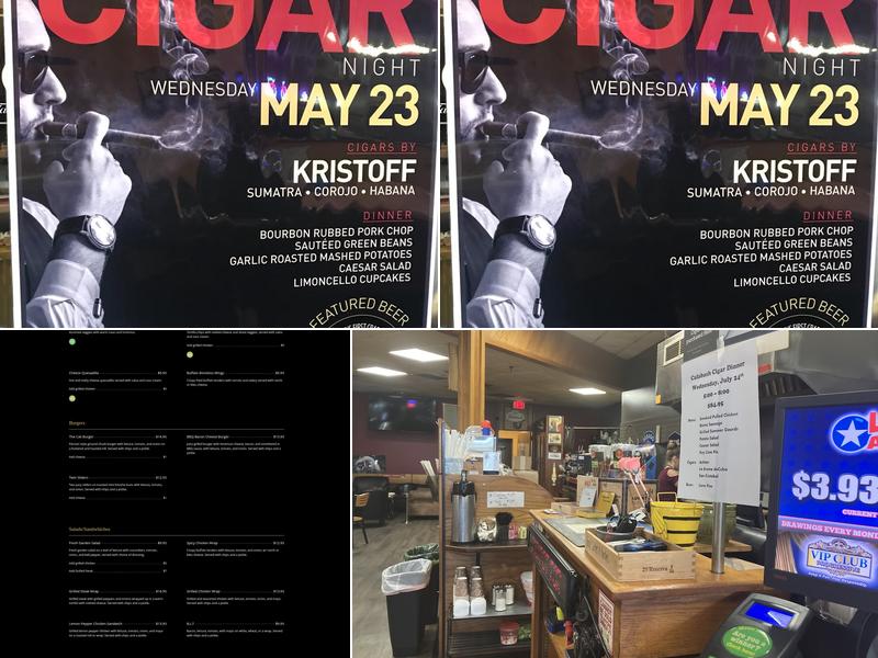 Cafe Calabash Cigar Bar Menu