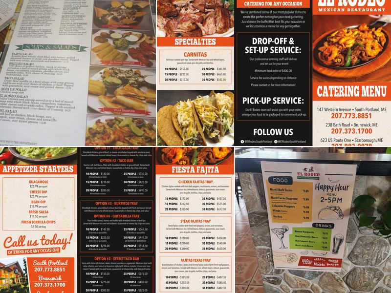 El Rodeo Menu