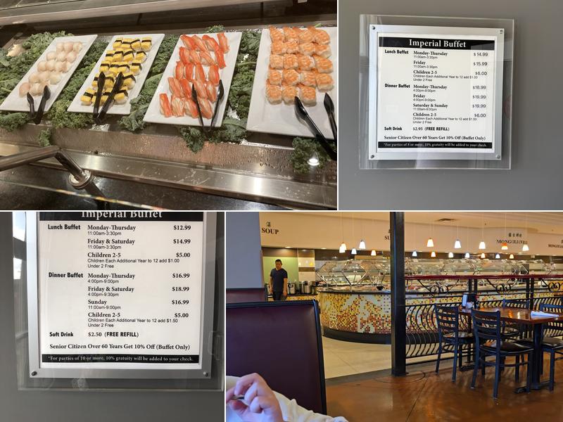 Imperial Buffet Menu