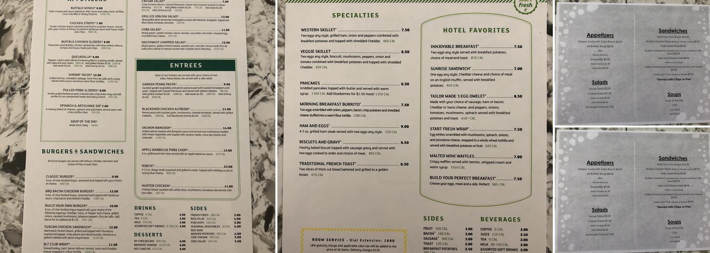 Traders Grill Menu
