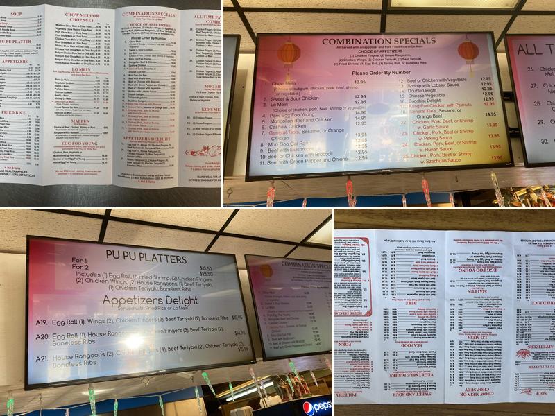 Fortune Cookie Menu