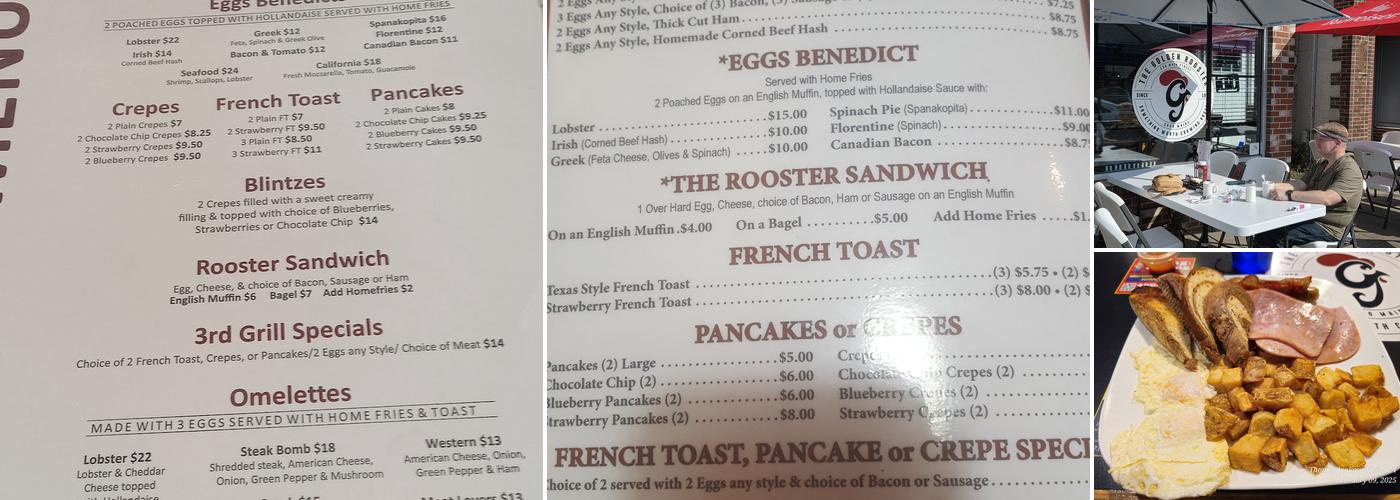 Golden Rooster Menu