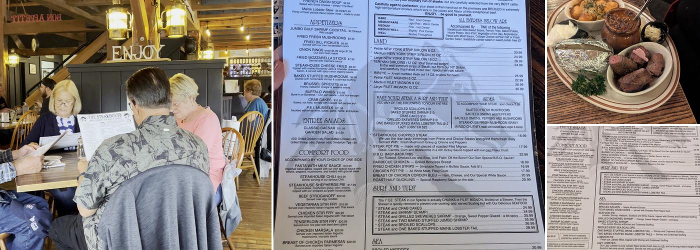The Steakhouse Menu