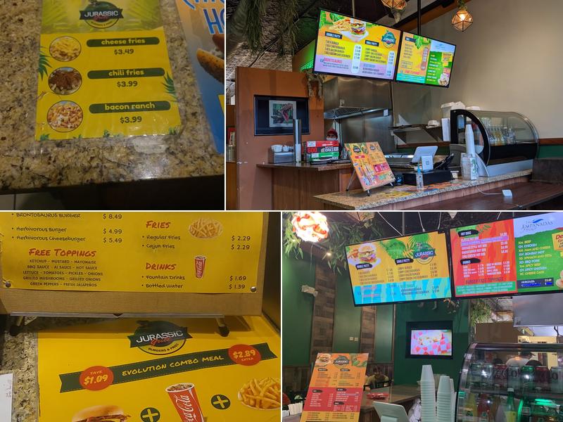 Jurassic Grill Champaign Menu