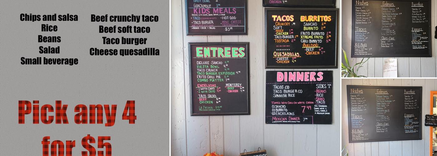 Taco Inn Menu