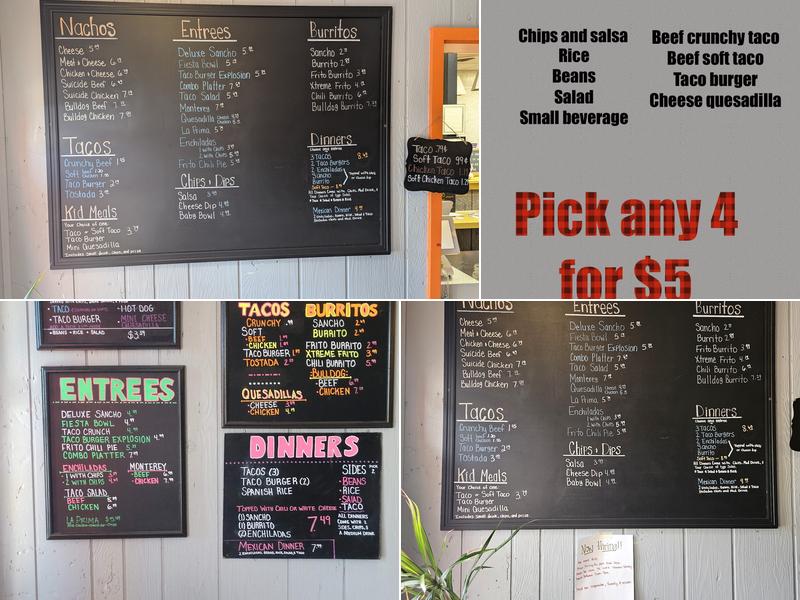 Taco Inn Menu