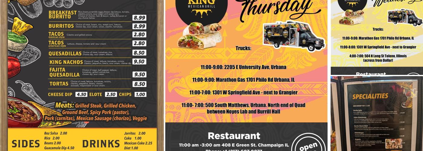Burrito King Mexican Grill Menu