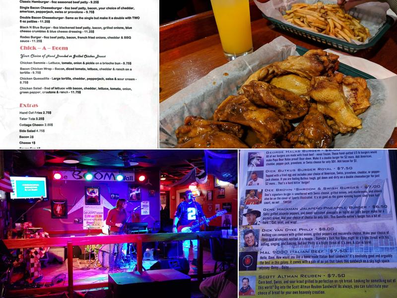 Boomerangs Bar & Grill Menu