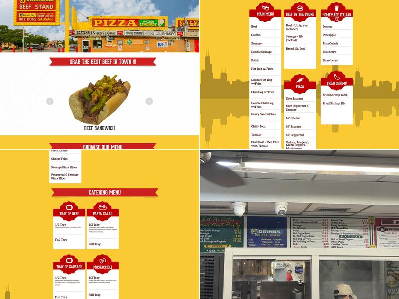 Scatchell's Beef & Pizza Menu