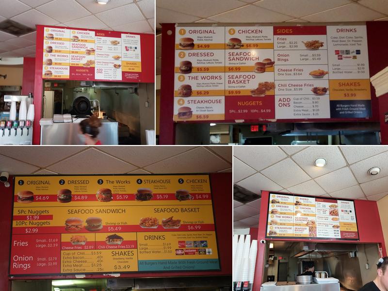 Lee's Hamburgers Menu