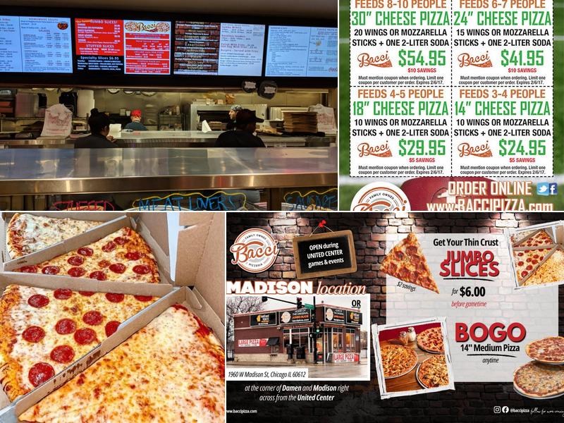 Bacci Pizzeria Menu