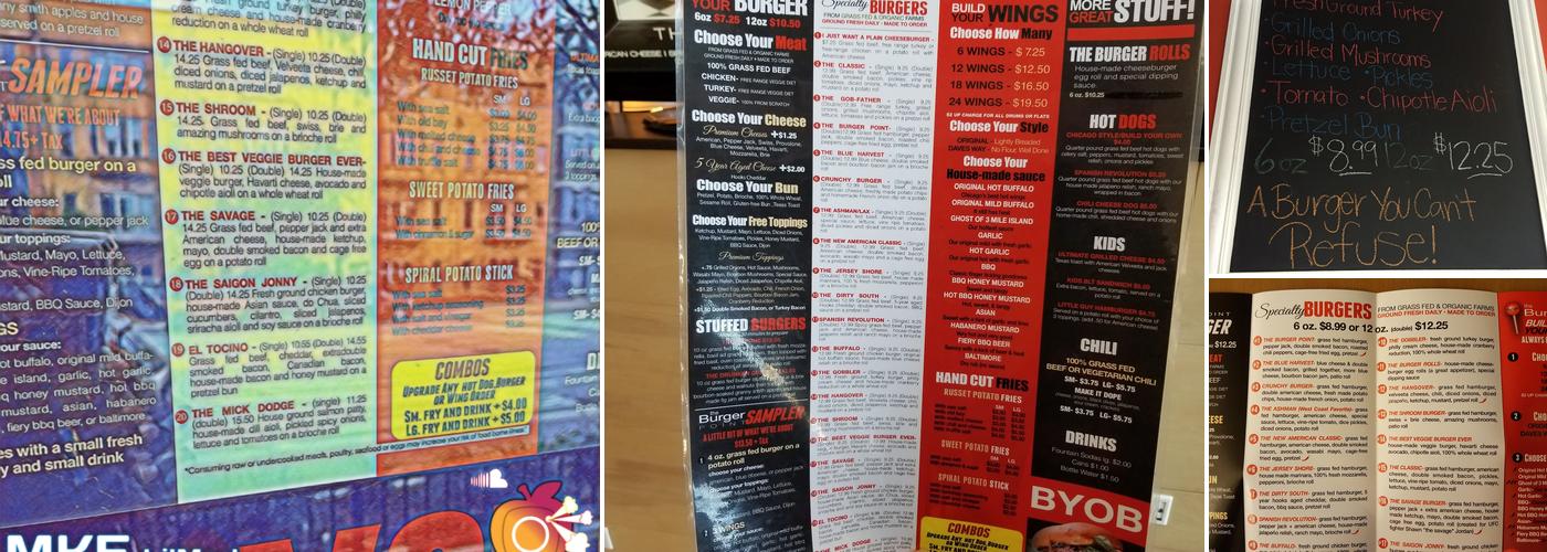 The Burger Point Menu