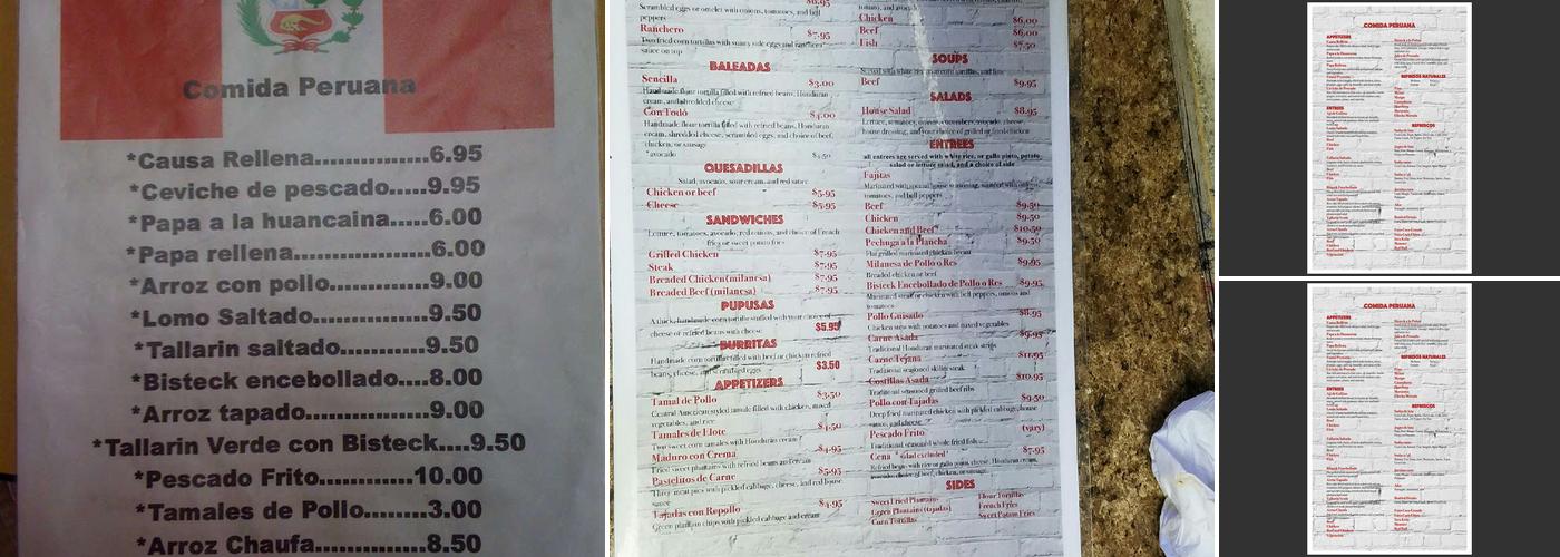 Las Carnitas Menu